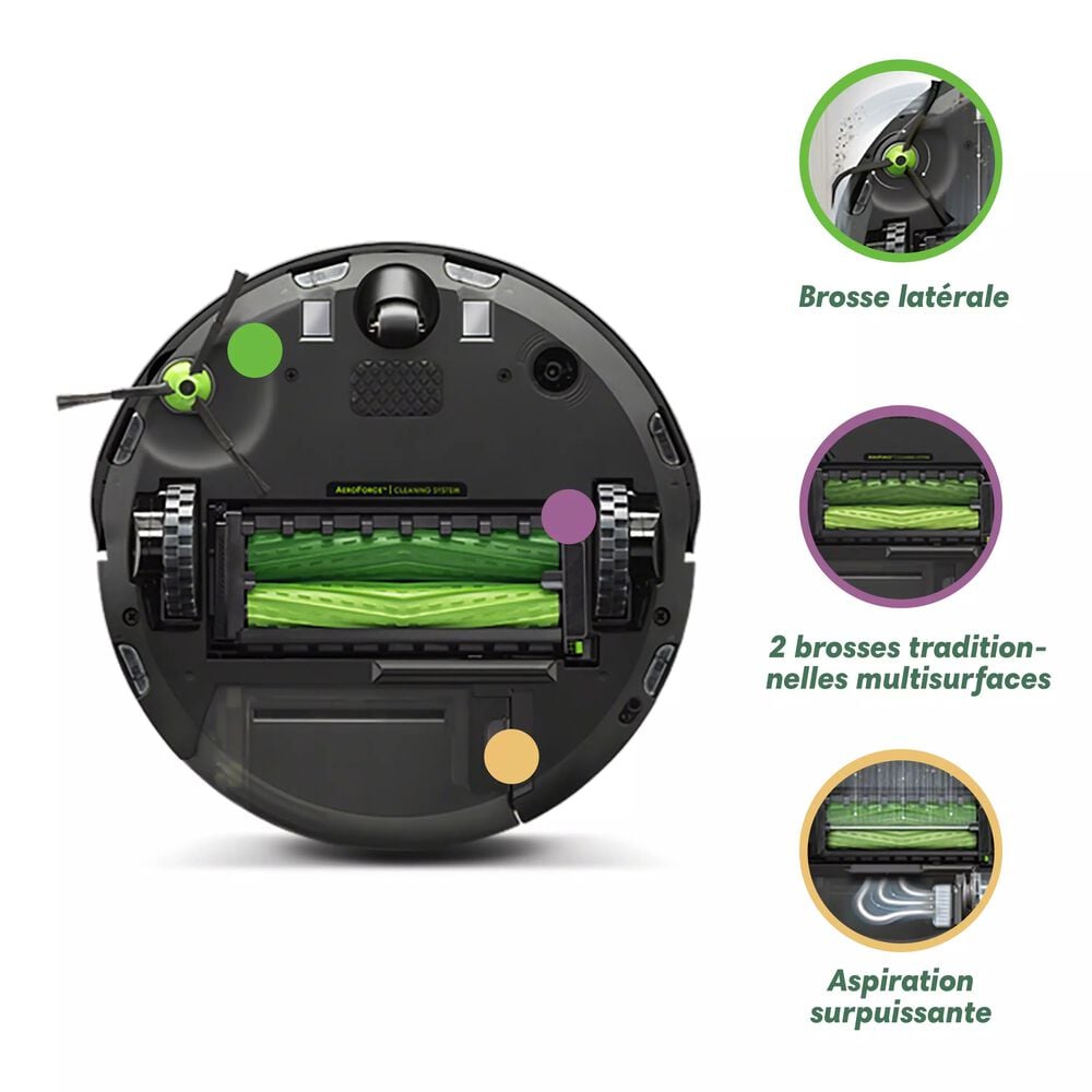 iRobot Roomba i1 (i1152) - Brosses Anti-emmêlement - Idéal Animaux -  Navigation Intelligente - Se Recharge Et Reprend Le Nettoyage - Contrôle  Vocal Et à Distance en destockage et reconditionné chez DealBurn