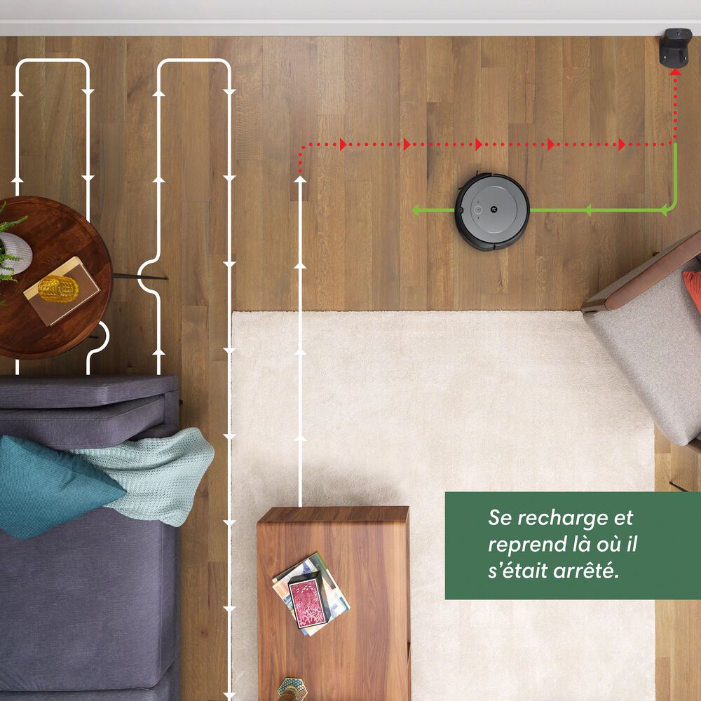 iRobot Roomba i1 (i1152) - Brosses Anti-emmêlement - Idéal Animaux -  Navigation Intelligente - Se Recharge Et Reprend Le Nettoyage - Contrôle  Vocal Et à Distance : : Cuisine et Maison