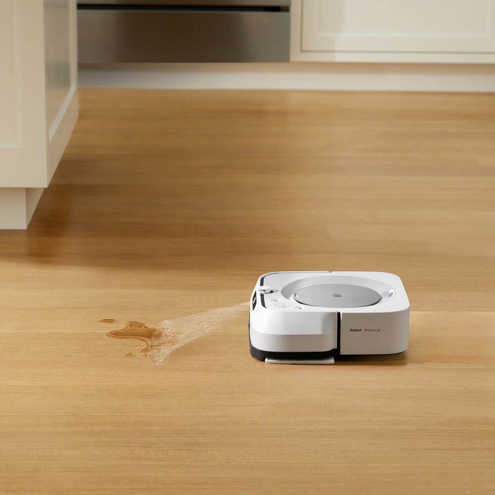 Robot nettoyeur IROBOT BRAAVA JET M6 + 2 flacons de solution de