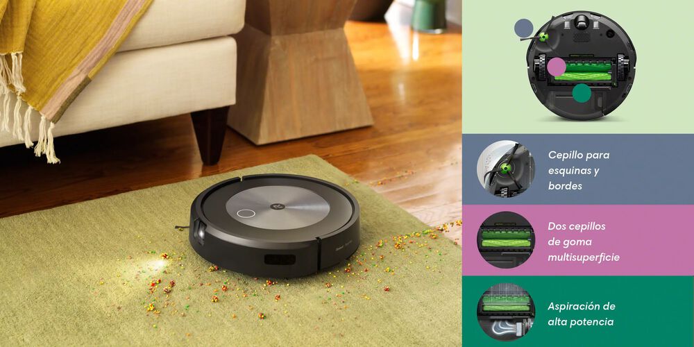 imagen de la limpieza en tres fases de roomba