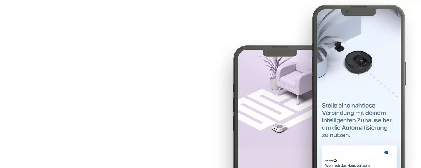 Steuere alles mit der iRobot&nbsp;Home&nbsp;App