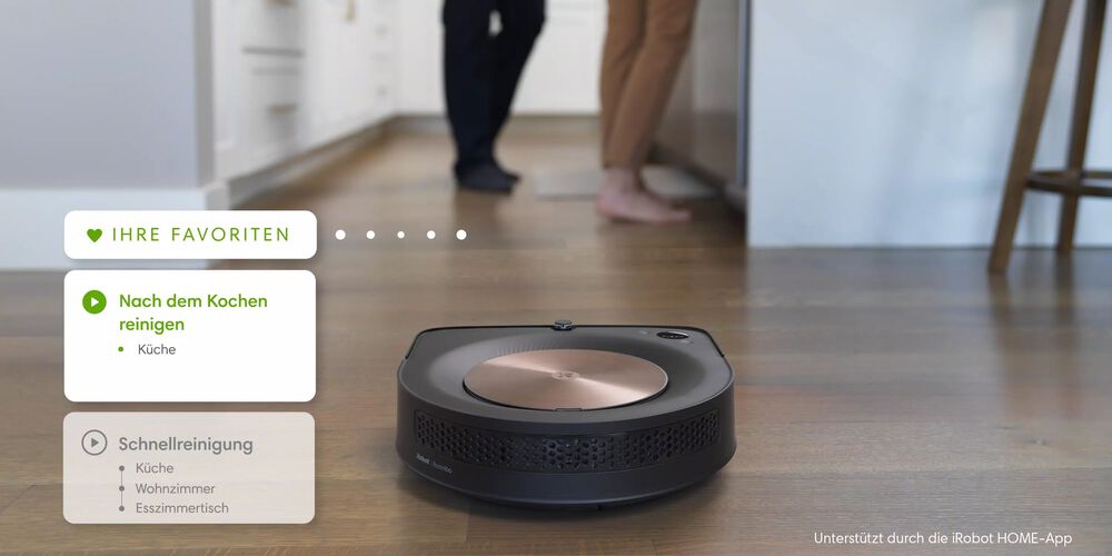Ein Roomba arbeitet nach einem Zeitplan