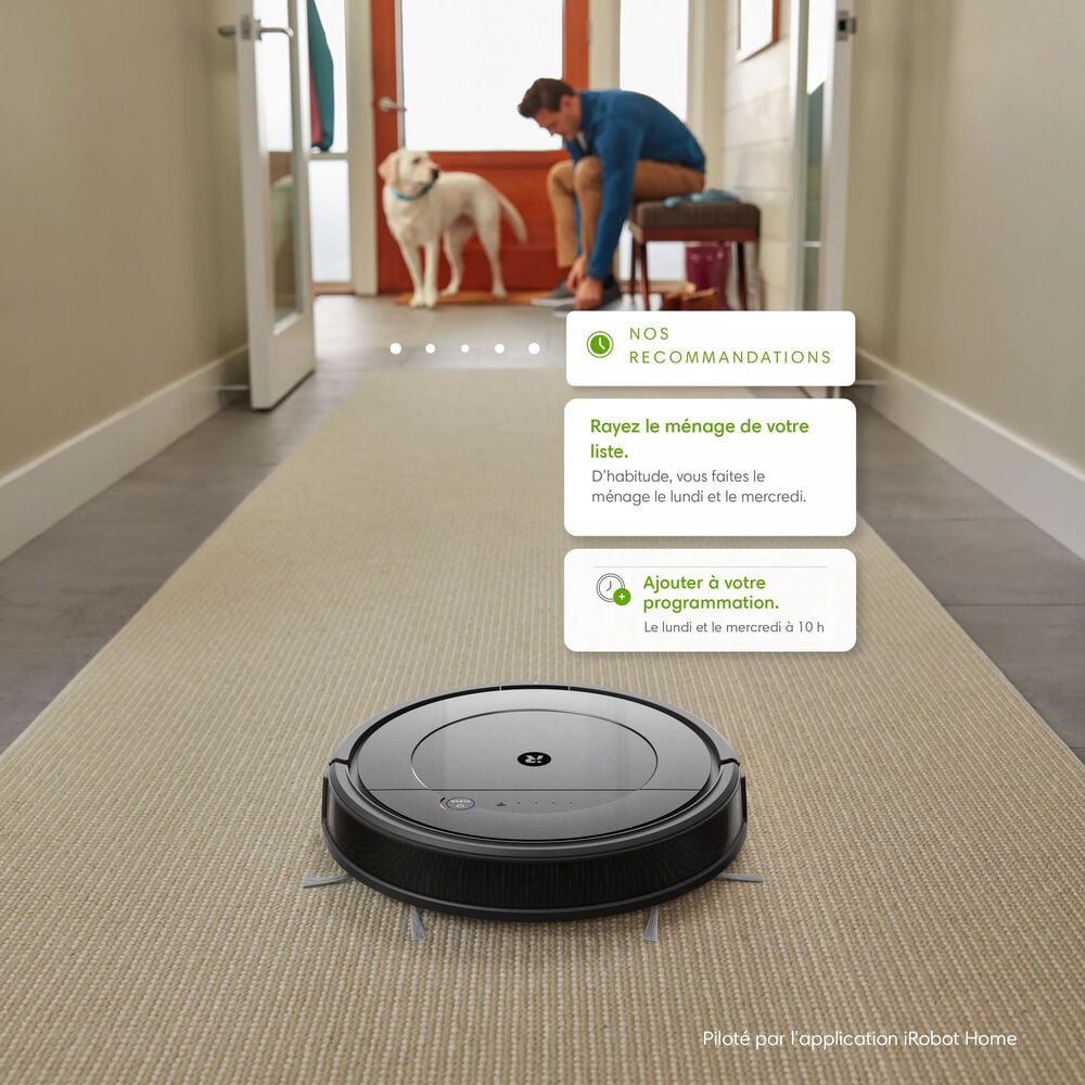 IRobot Roomba Combo R113840 - Aspirateur robot 2 en 1 - Home Base