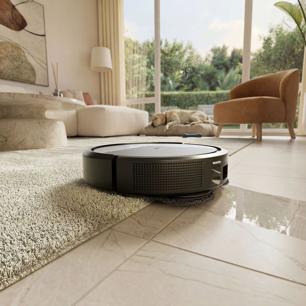 Lave les sols durs et garde les tapis bien au sec.