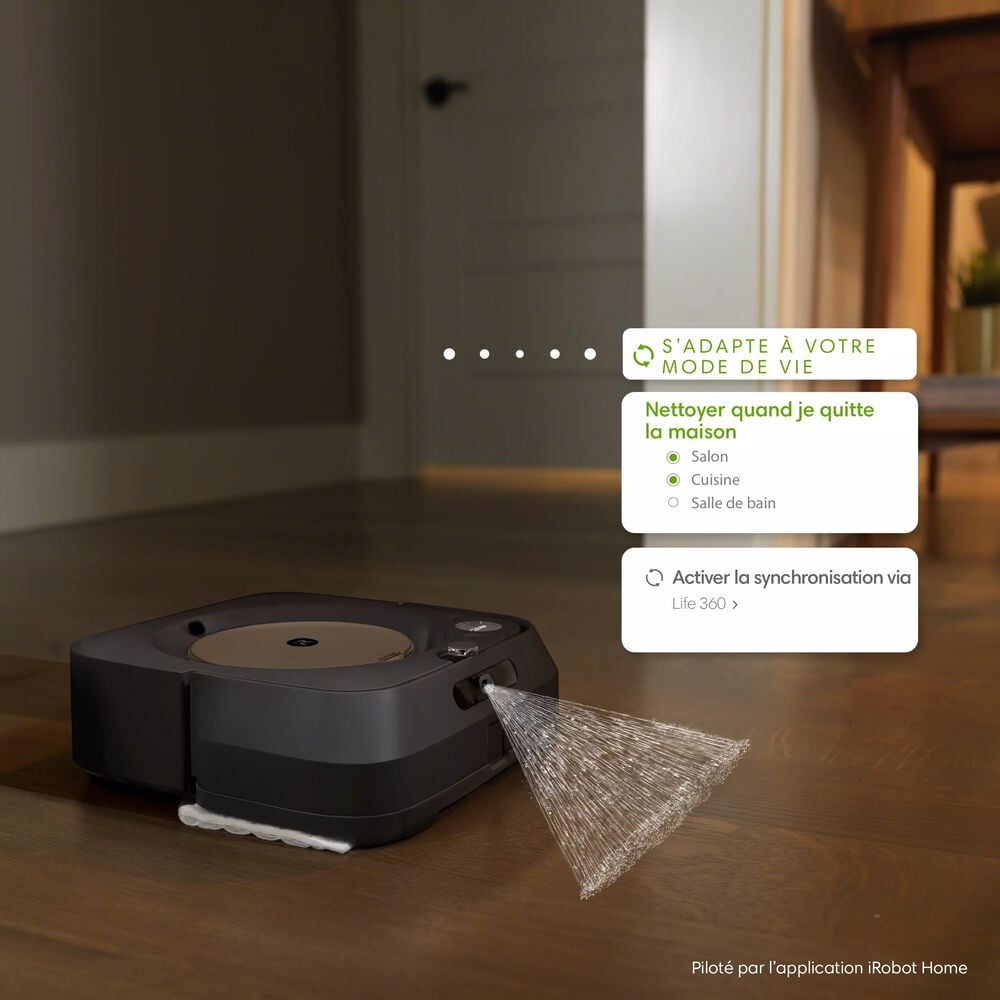 irobot Braava Jet m6 avec Liquide de Nettoyage : : Cuisine et  Maison