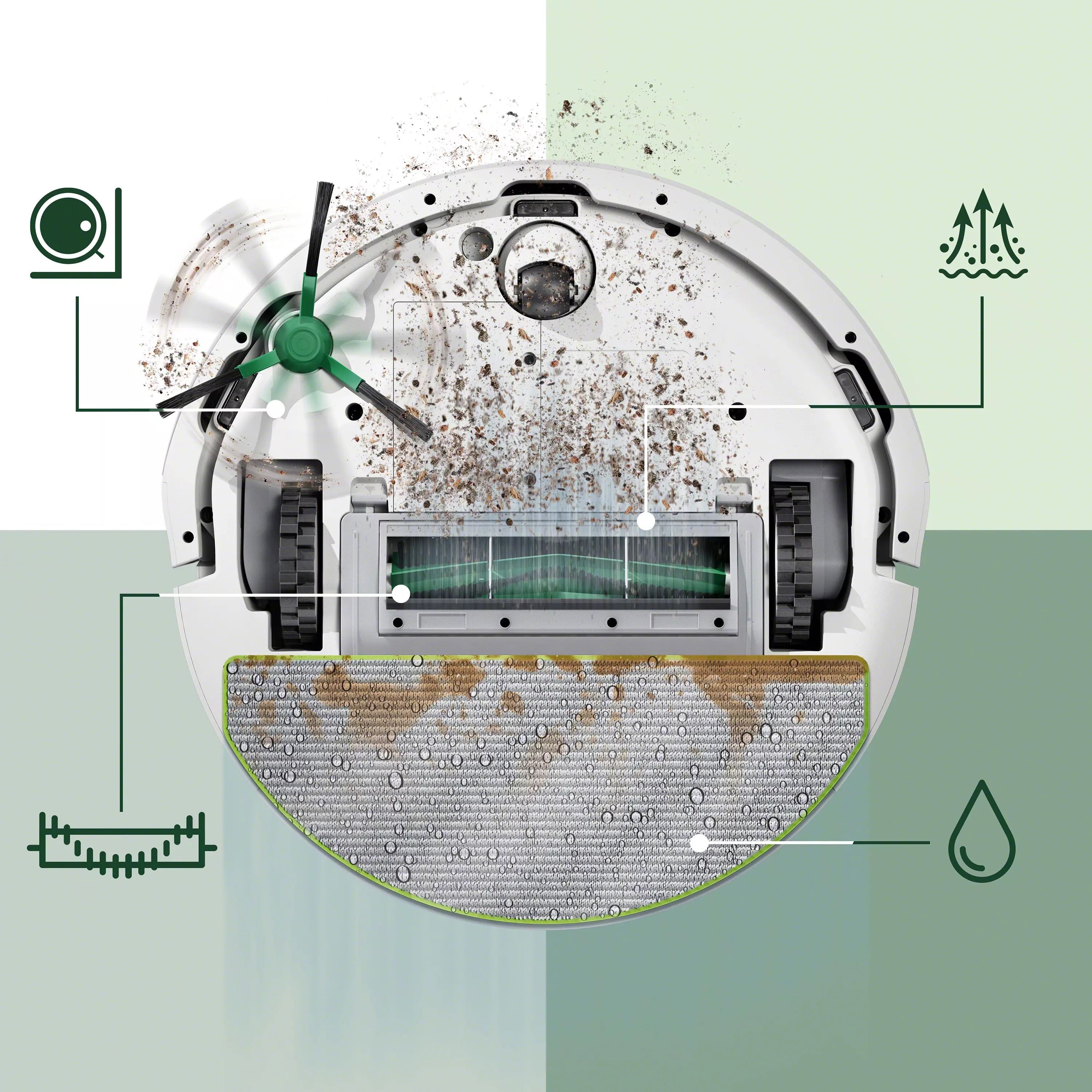 Robot Roomba® 105 Combo - Blanc