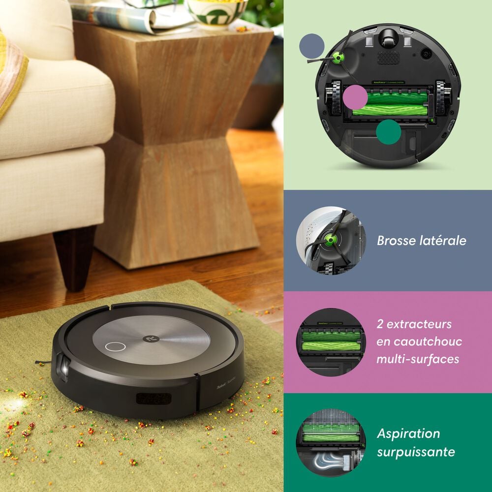 Manuel d'utilisation du robot aspirateur iRobot J7 Roomba