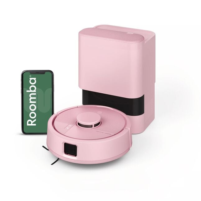 Roomba&reg;&nbsp;Mini robot aspirateur et laveur + base AutoEmpty&trade; &mdash; Rose