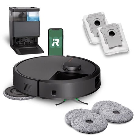 Robot Roomba&reg; Plus&nbsp;505 Combo + base AutoWash&trade; - Noir + en plus Accessoires