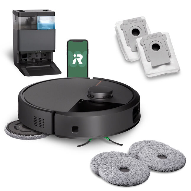 Roomba® Combo 505 Plus + Base AutoWash™ – Preto + Acessórios extras
