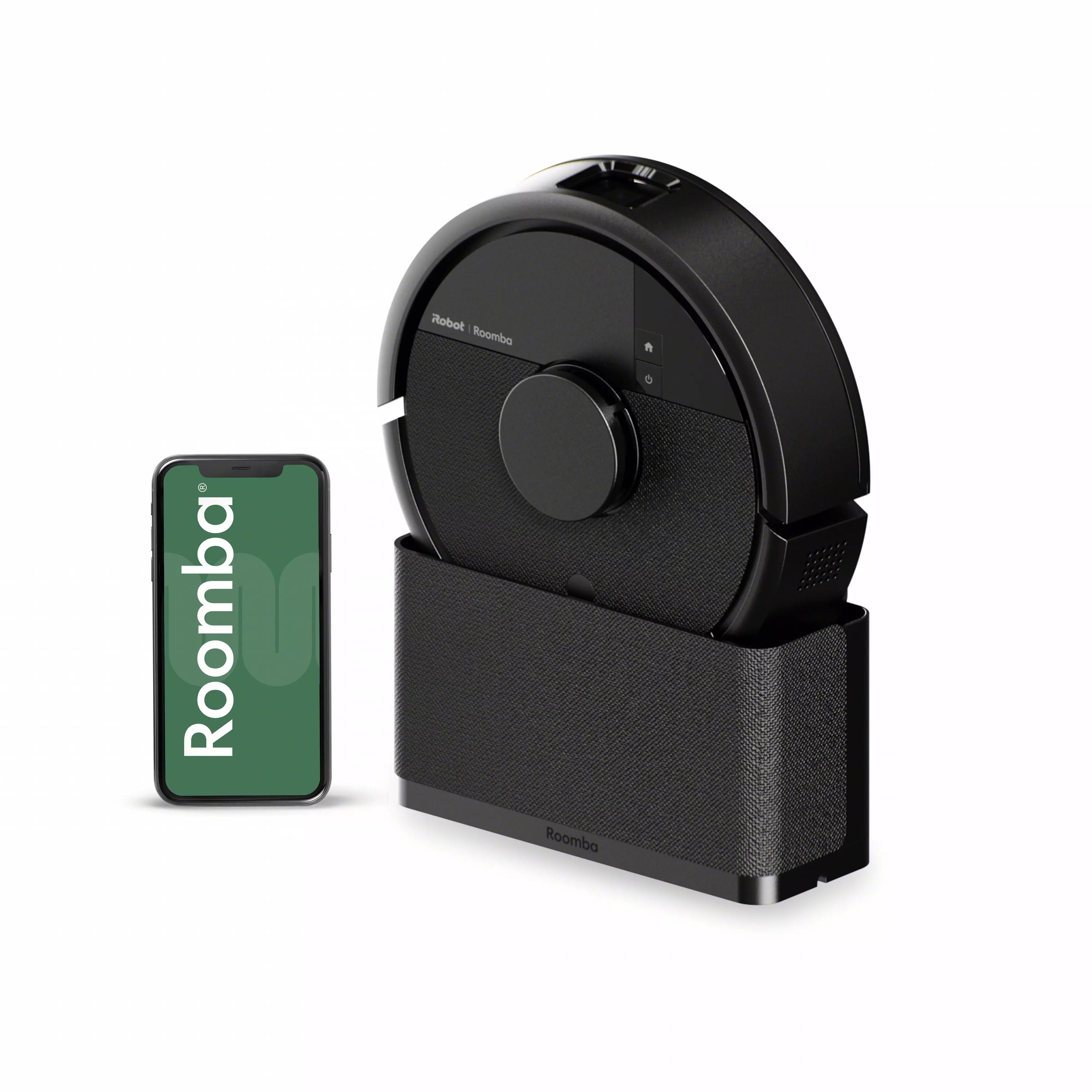 Roomba Mini robot aspirateur et laveur + support SlimCharge Noir | iRobot