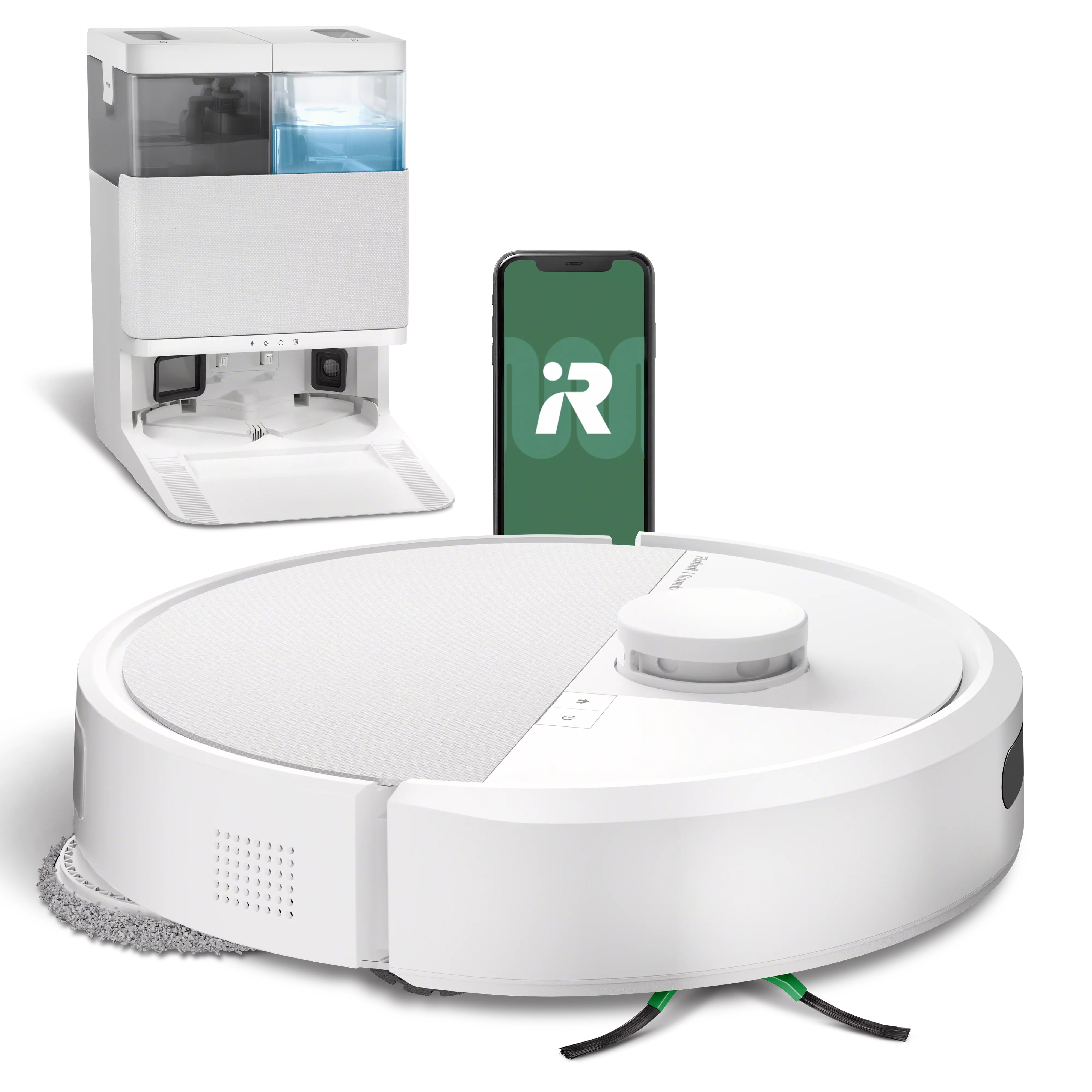 Robot Roomba® Plus 405 Combo + base AutoWash™ - Blanc