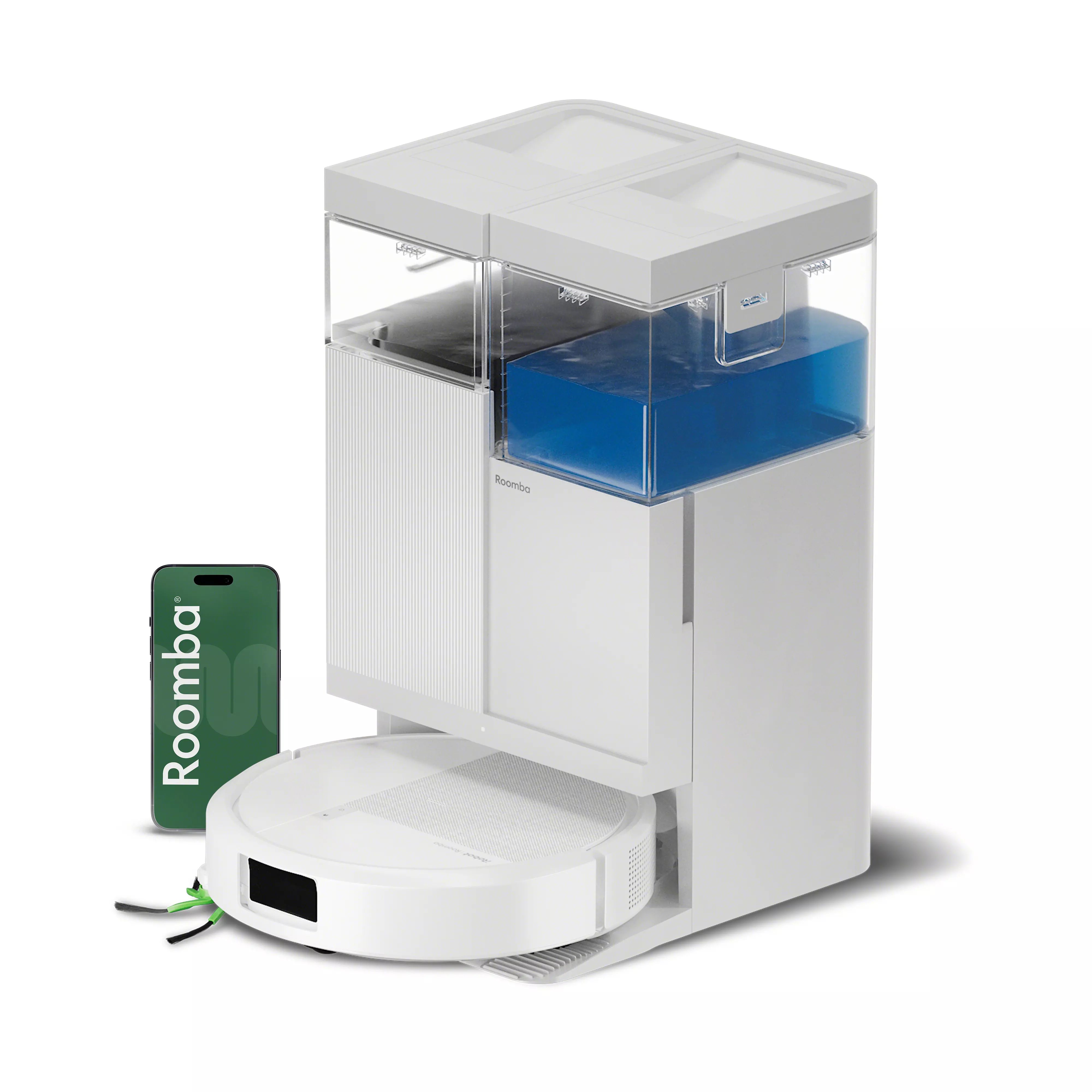 Robot Roomba Plus 515 Combo + base AutoWash | Blanc | iRobot