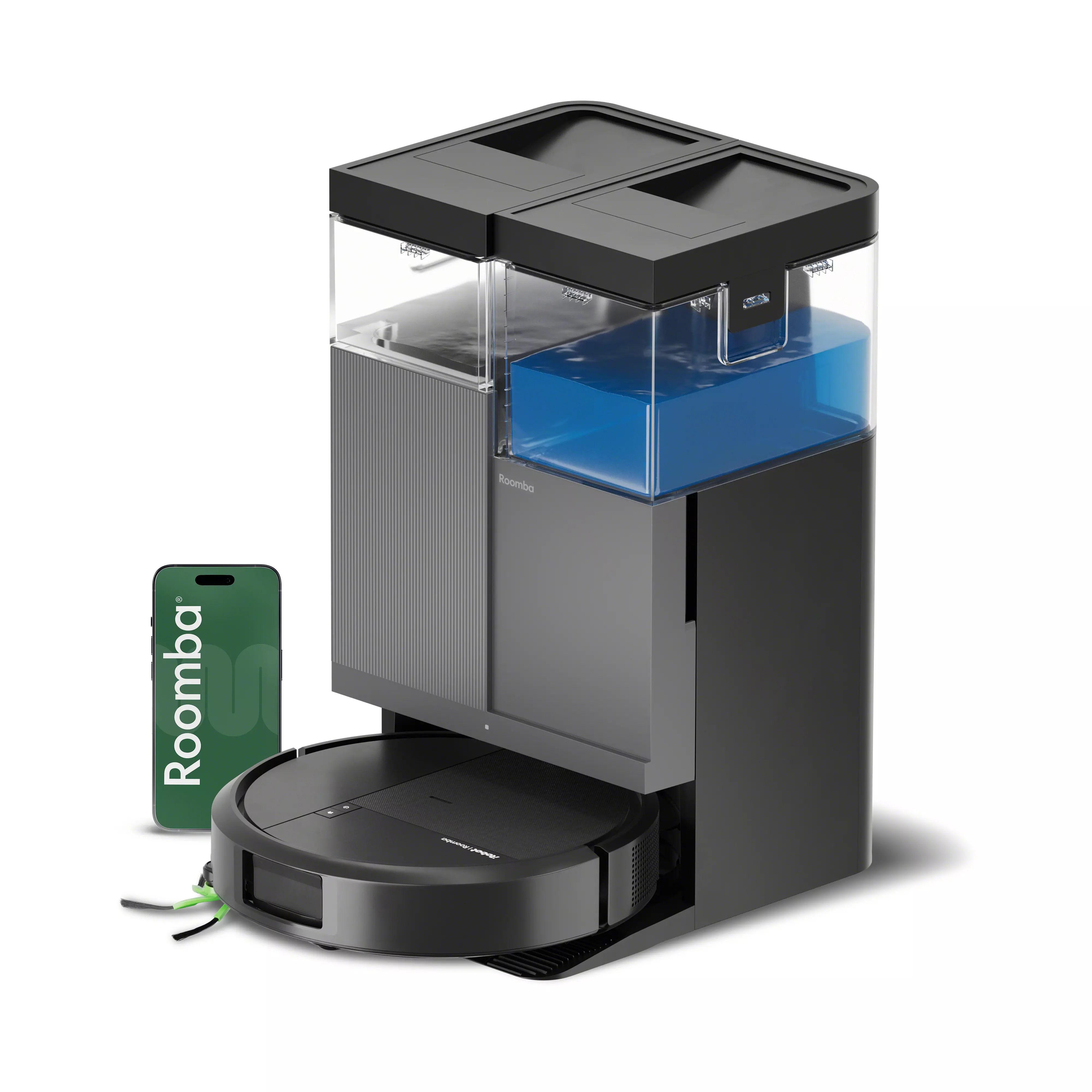 Robot Roomba Plus 415 Combo + base AutoWash | Noir | iRobot